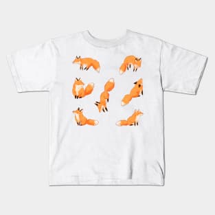 Cute foxes pattern Kids T-Shirt